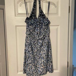 White House Black Market Abstract Halter Dress